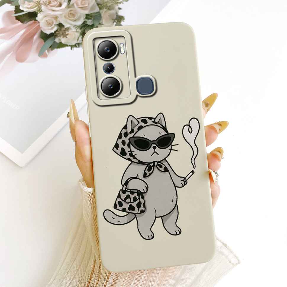 Für Infinix Hot 20i X665C X665E Hüllen Blume Schmetterling Silikon Weiche Abdeckung Für Infinix Hot 20i Hot20i Handy Rückseite Hülle