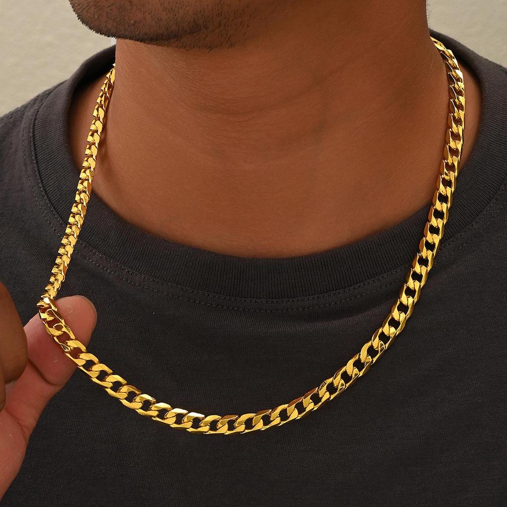 Men's Hip Hop Necklace Sweater Chain - Versatile Autumn/Winter Jewelry