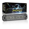 12V/24V 6SMD LED Warning Light Bar for Trucks - Amber/Yellow/Red/Blue Traffic Light with ABS Housing (Constant On)