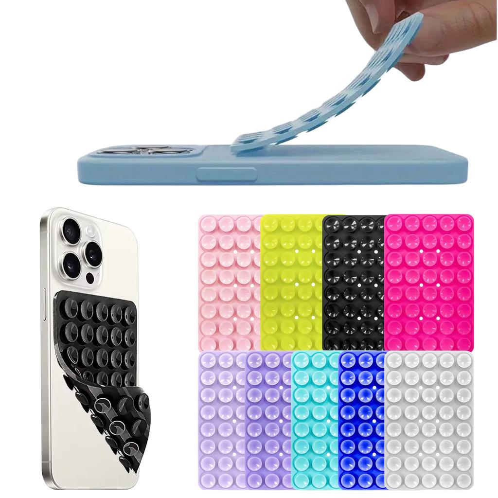Silicone Suction Cup Phone Case Holder Double-Sided Hands Free Strong Grip Holder For Phone Selfies And Videos