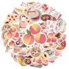 35pcs-50pcs Cute Peach Stickers Playful Fruit  Stickers DIY Stickers For Laptop Motorcycle Luggage Phone DIY Phone Guitar
