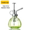 Creative Hand-Pressure Glass Watering Sprayer with Colored Transparent Pumpkin Design