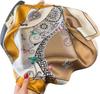 100% Pure Silk Scarf Women Foulard Square Female Headkerchief Mulberry Luxury Neckerchief Lady Shawl Wraps Hijab Bandana Scarves