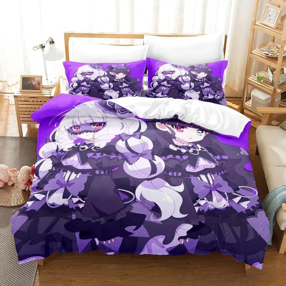 3D Kawaii Anime Hirogaru Sky! Pretty Cure Bedding Set Single Twin Full Queen King Size Bed Set Adult Kid Bedroom Duvetcover Sets