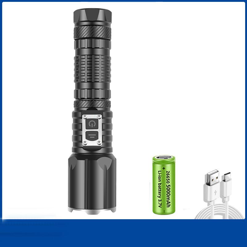 Convoy Flashlight Shock Self-Defense Lamps Led Flashlight Ultra Powerful Rechargable Torch Survival Equipment Usb Charging Light