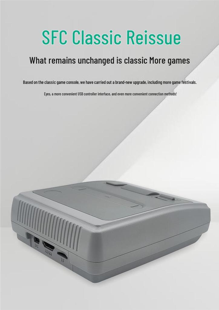Classic Retro HD TV Game Console with Dual Wireless/Wired Controllers - King of Fighters Edition