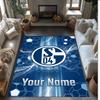 Tappeto in Velluto di Cristallo Stampato Schalke 04 FC Tappeto Antiscivolo in Velluto di Cristallo Per Divano Camera da Letto Decorazione Interna per la Casa