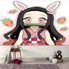1pc Demon Slayer Nezuko2 Tapestry, Living Room, Bedroom, Office, Party Decor, Ideal Festive Gift