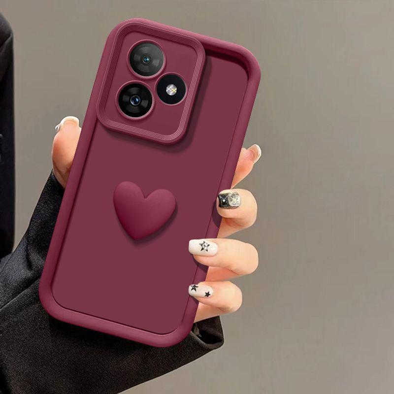 Capa para Honor 400 lite Capa para Celular Honor 400 lite ABR-NX1 Honor 400 lite 5G Capa de Celular de Silicone 3D Fofa Coração de Amor