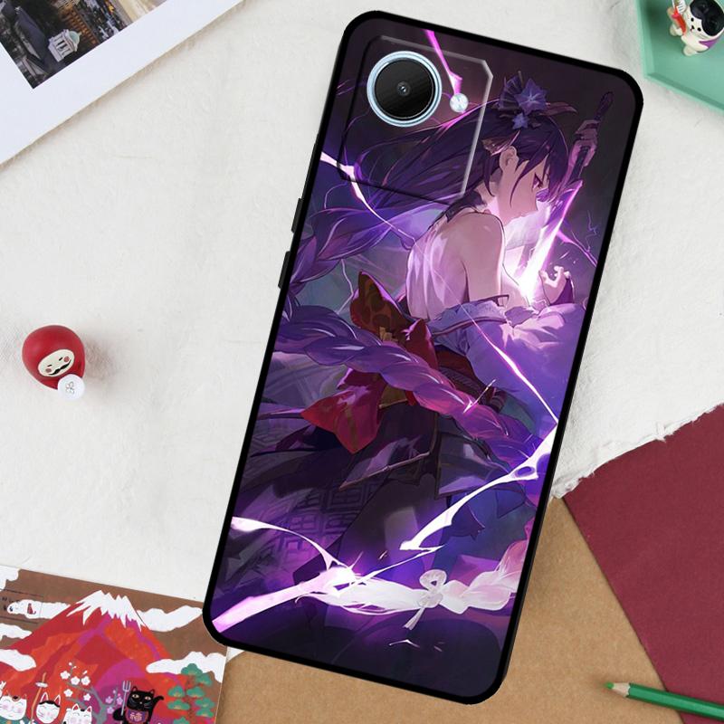 Raiden Shogun Genshin Impact Für Realme GT7 Pro GT 6T 5 6 C67 C75 C61 C55 C53 C51 C21Y C25S 10 11 12 13 14 Pro Plus Hülle
