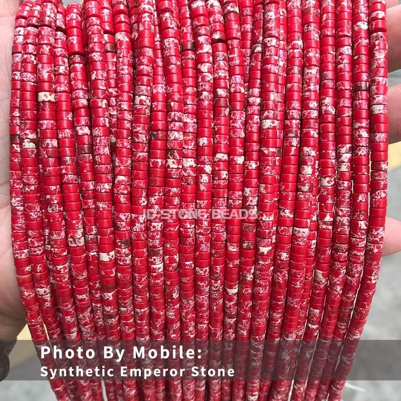 4x2mm Natural Pink Opal Turquoise Jasper Rondelle Beads Cylinder Flat Loose Spacer Bead For Jewelry Making Diy Bracelet Necklace