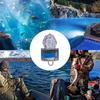 LED Fishing Light (10-Pack) Underwater Deep Drop Lights Waterproof Diamond Tubular Underwater Fishing Lure Blue Light Attractants for Tuna Swordfish