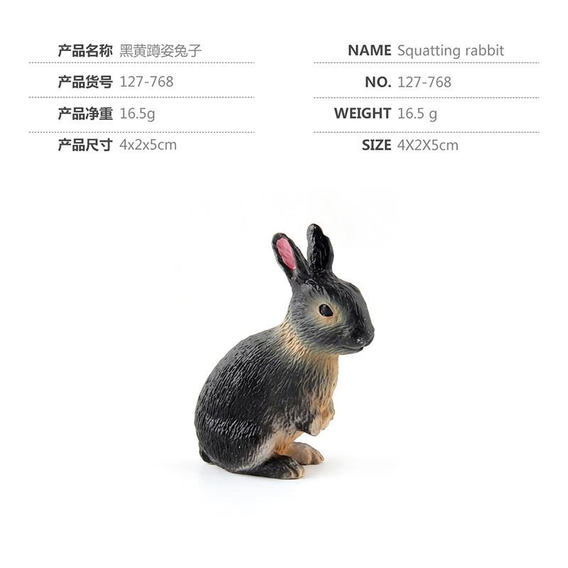 Lifelike Pvc Rabbit Figurine Collection Various Colors Ideal For Home Decor And Cakes