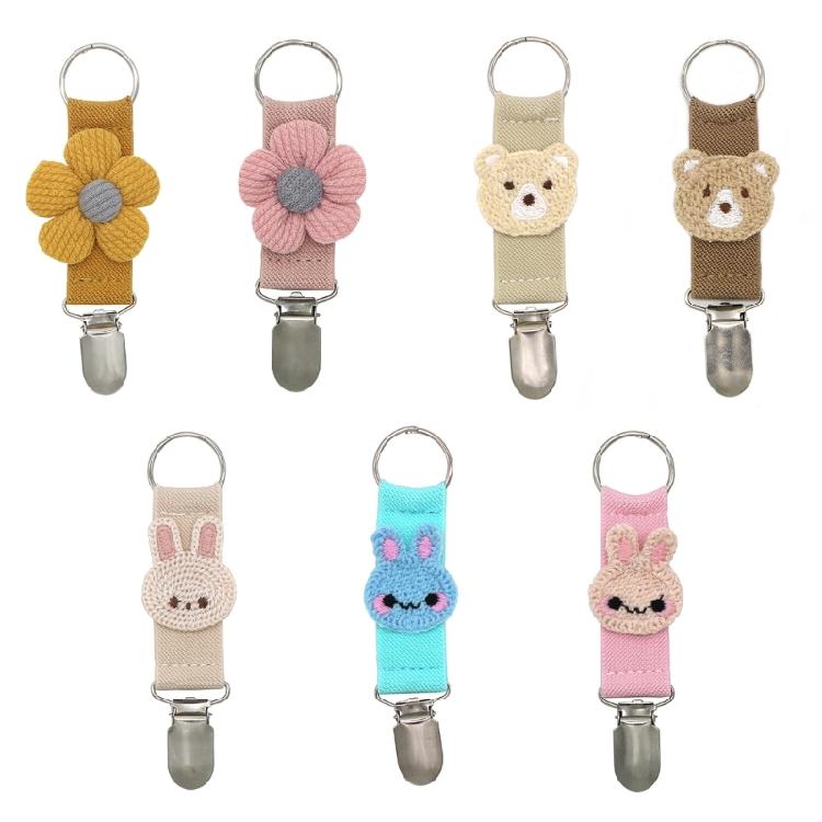 Rabbits Shape Hat Clip Antiskid Bag Clip Lovely Bunnies Animals Hat Clip Suitable for Various Head Sizes