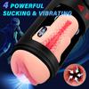 Sex Toys Automatic Male Masturbator - Adult Toys Penis Pump 4 Sucking, Vibration and Thrust Modes Pocket Pussy Vagina Male Stroker
