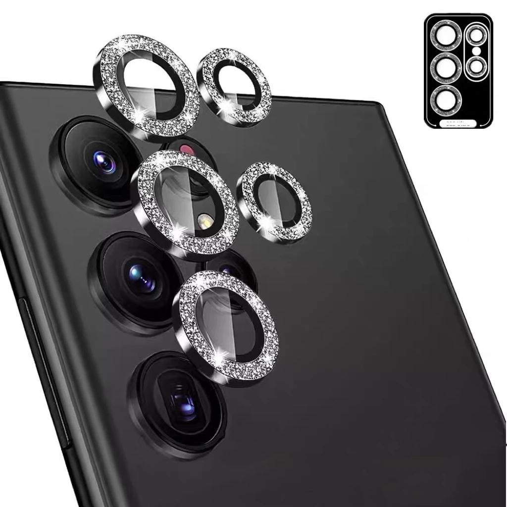 

Алмазная защита объектива камеры Lilm для Samsung Galaxy S24 S24 Ultra S24 + S24 PLUS, полное покрытие, защита линз, стекло, металлическое кольцо
