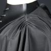 Medieval Vintage Gothic Knight Armour Black One Shoulder Cloak Gothic Punk Lace Up Renaissance Crusader Gear Cosplay Costume