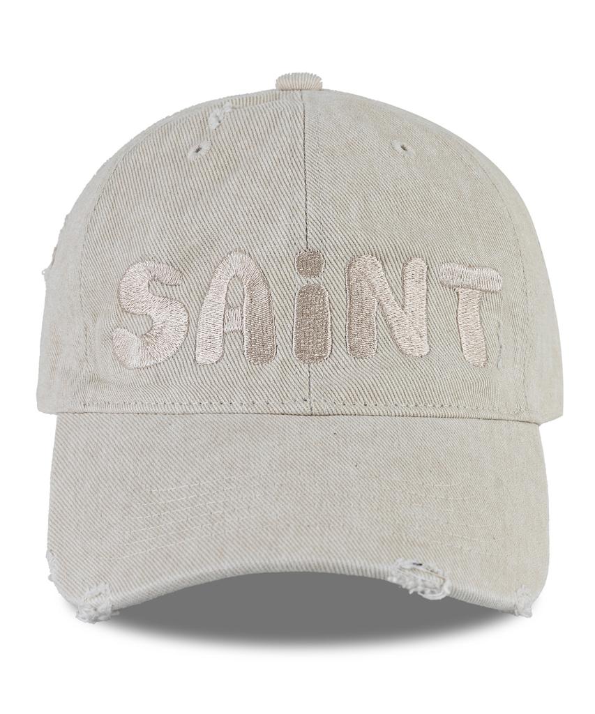 Wig Saint Damaged Pigment Ball Cap - Light Beige