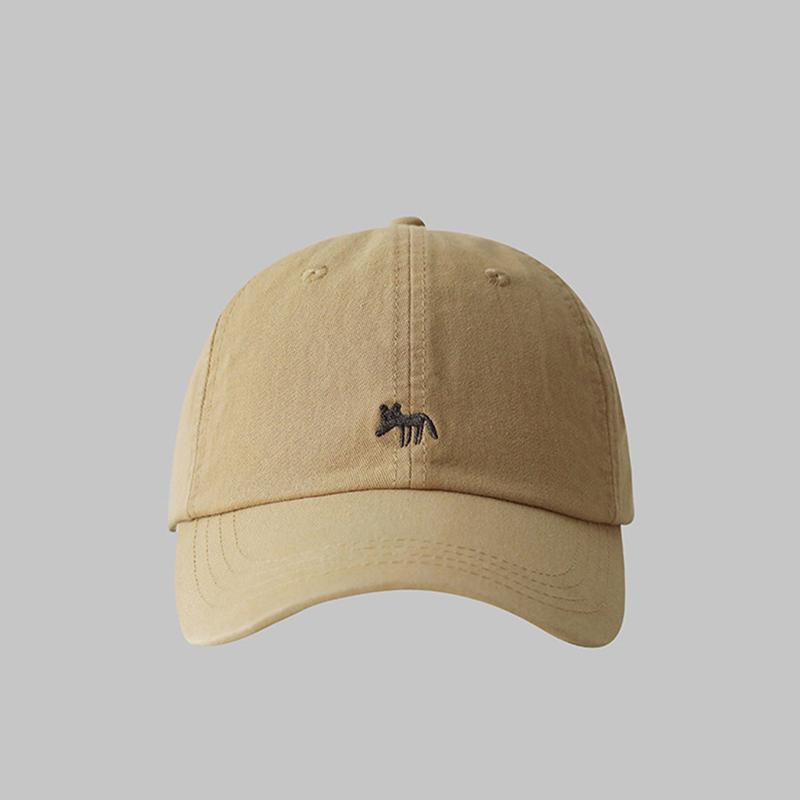 1 Pc Casual Cute Embroidered Little Foxes Baseball Cap Hat Women Men  Outdoor Sunscreen Hat Cap