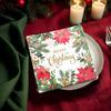 20 Christmas Guest Napkins, Decoupage Paper Napkins with Floral Designs, Cute Designs, Stylish Paper Napkins, Tissue Paper, Perfect for Tea Parties, R