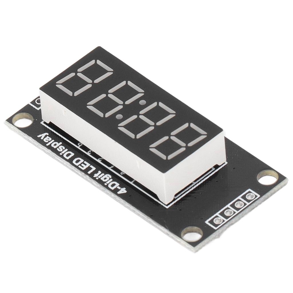 0.36in 4 Digit Digital Tube LED Blue Display Segment Module with Clock TM1637 2 Pin IO 5V