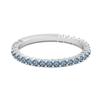 London Blue Topaz Eternity Band Ring - 925 Sterling Silver