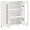 Vidaxl Schrank, Weiß, Glänzend, 69,5X34X90 Cm, Holzwerkstoff