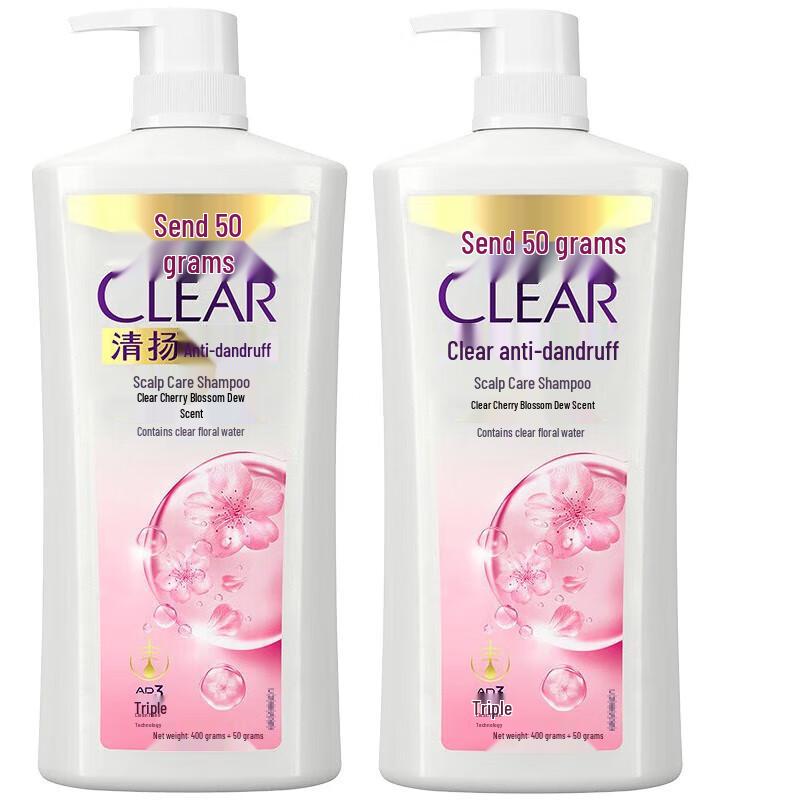 Clear Anti-Dandruff Shampoo Cherry Blossom (2-Pack)
