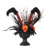 Bunte Handarbeiten Hexenfigur mit langen Beinen Blumenvase Blumentopf Ornament für Halloween Heim- und Büro-Tischdekorationen