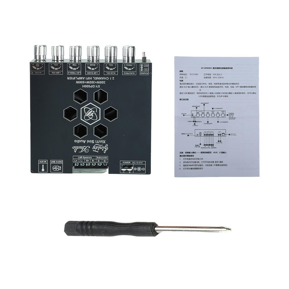 High Power Bluetooth Digital Amplifier Board 2.1 Dual Channel Audio Amplifier 300W*2 600W TPA3255 Chip Bluetooth Speaker Board