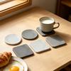 Diatomite Coaster for Table Bathroom Quick-Dry Water Absorbent Mat Heat-Resistant Non-Slip Reusable Dining Table Coasters for Cups Mugs