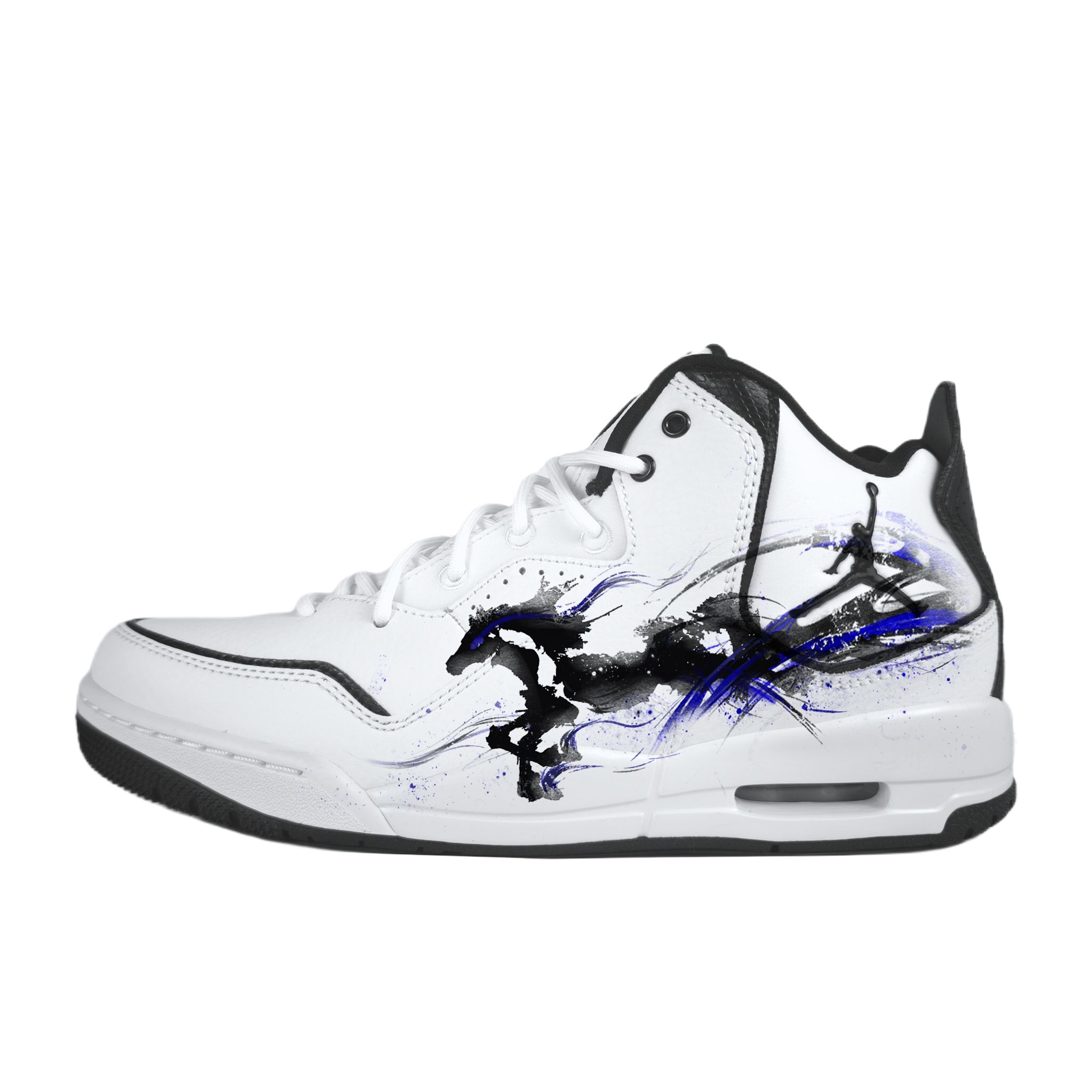 

Jordan Courtside 23 Leaping Ahead Abrasion Resistant Mid top Vintage Basketball Shoes Unisex AR1000-100(Team352-) 36