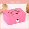 Metal Locking Storage Box With Key For Coins And Small Items Home Organization