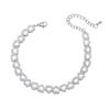 Girls Zircon Inlaid Bracelet  Simple Fashionable Style Super Sparkling with Adjustable Heart Detail | Ideal Gift