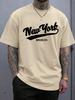 2026 Summer New Style Unisexs Pure Cotton Tshirt with Simple Letter Print Street Casual Fashion Comfortable and Soft
