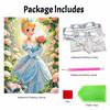 Disney Cinderella Pearl Painting Kit Handmade DIY Floral Garden Home Decoration Painting