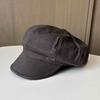 Spring and Autumn New Products Simple Letter Label Octagonal Hat Cap British Retro Newsboy Hat Men's and Women's Traveling Painter Hat