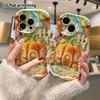 Phone Case: 2D Flat Design Suitable for iPhone 18, 17, 16, 15, 14, 13 Pro Protective Case, Pumpkin Plush Cottage, Perfect Christmas and Halloween Holi