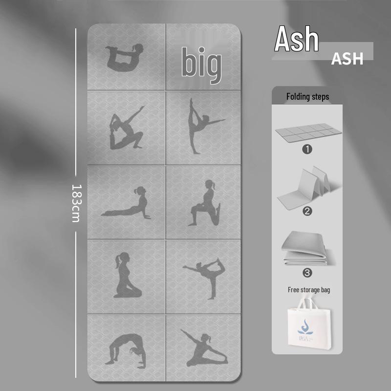 Portable Foldable Yoga & Fitness Mat: Non-slip, Thickened, Ideal for Camping, Naps, and Children's Play