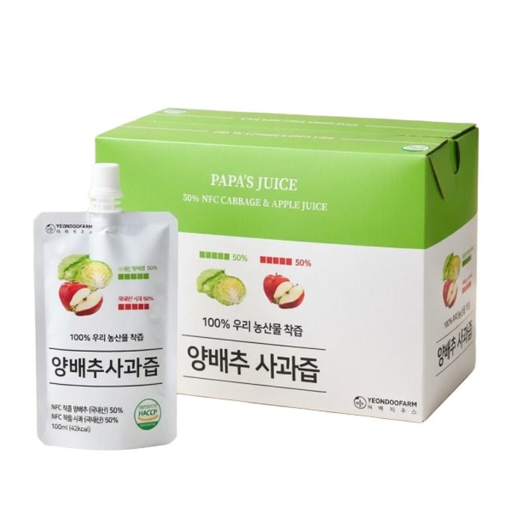 Yeondu Farm Cabbage and Apple Juice 100ml 1 Pcs