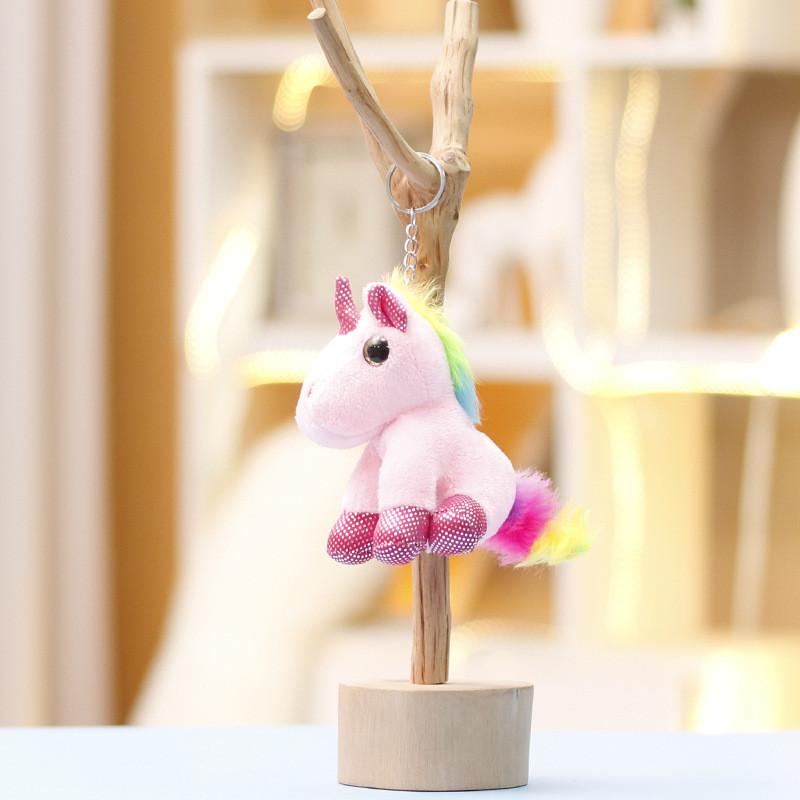 Mini Plush Unicorn Doll Key Chain Pendant For Girls Gift And Collector Item