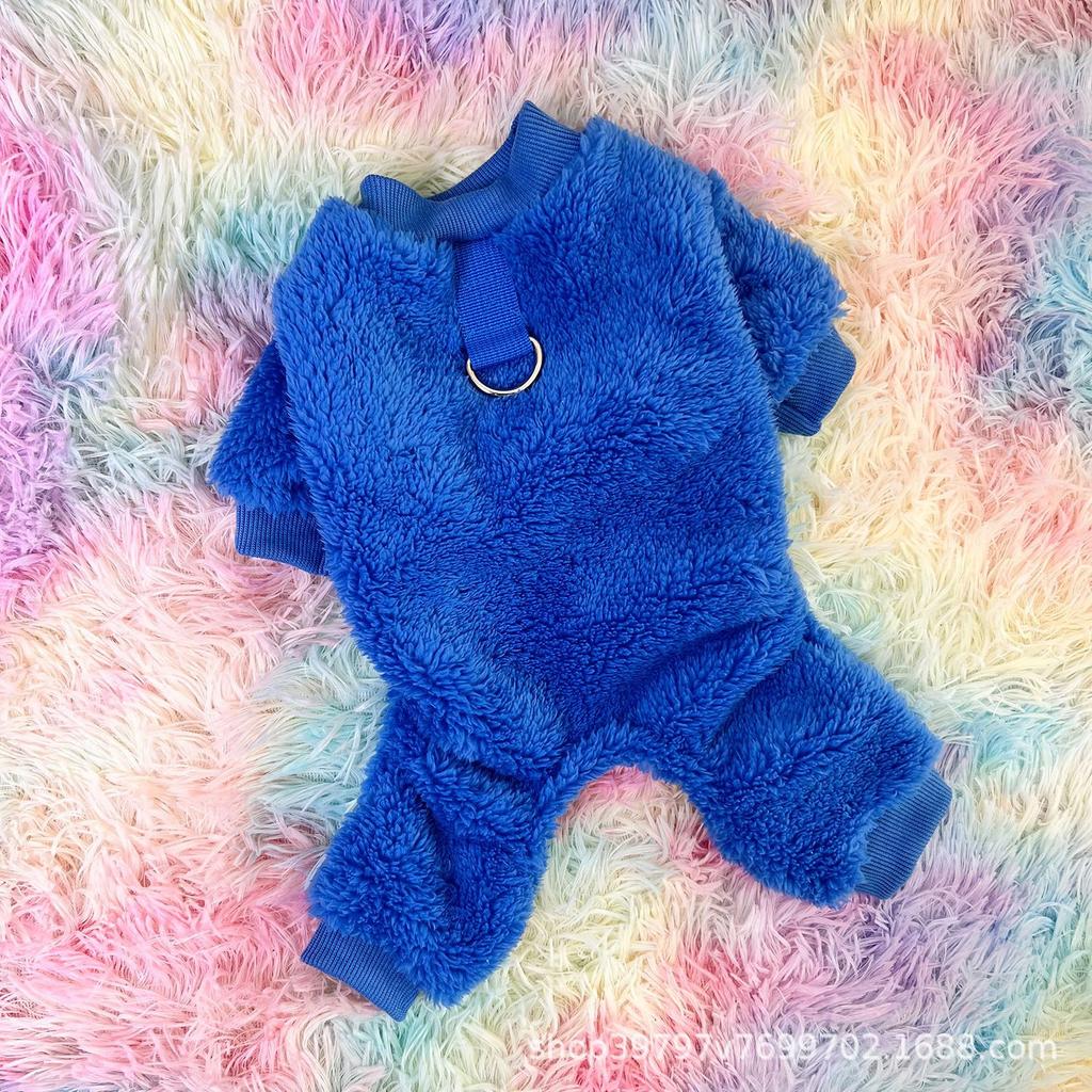 Autumn and winter new dog four-legged clothes small and medium-sized dogs can lead teddy cats