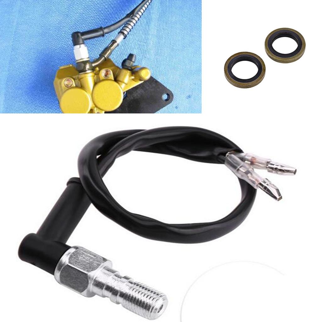 New 1x Motorcycle Steel Hydraulic Brake Pressure Light Switch Bolt 10mm x 1.25 Pitch