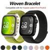 Sports Breathable Nylon Strap For Huawei Watch Fit 4/4 Pro Comfortable Bracelet Replacement Wristband for Huawei Watch Fit 3 4 5 6 Belt Accessories