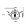 0.8/1L Stainless Steel Loose Tea Pot Strainer Filter Infuser Kettle Coffee Jug