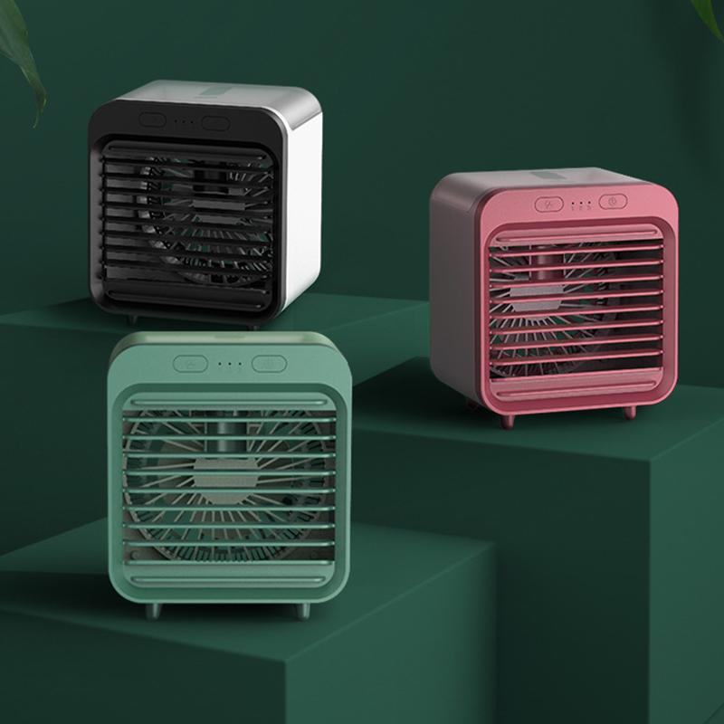 Portable Usb Chargeable Mini 3 Gear Air Conditioner Cooler Fan Air Conditioner Air Cooling Office Desktop Fan Parts