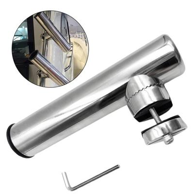 Stainless Steel Fishing Rod Holder with Wrench Adjustable Heavy Duty Metal Fishing