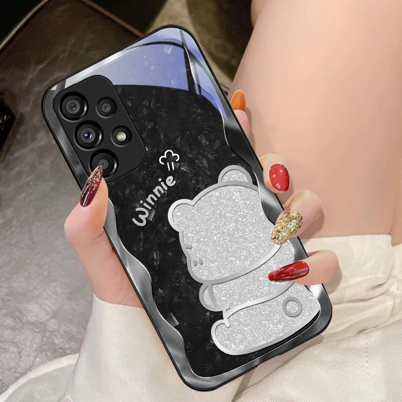 Stopniowo Wściekły Niedźwiedź Do Samsung Galaxy S10 4G S20 11E 30 S21 21 22 S24 Fe Pro S23 S25 Ultra 5G S9 Hartowane Szkło Etui Na Telefon