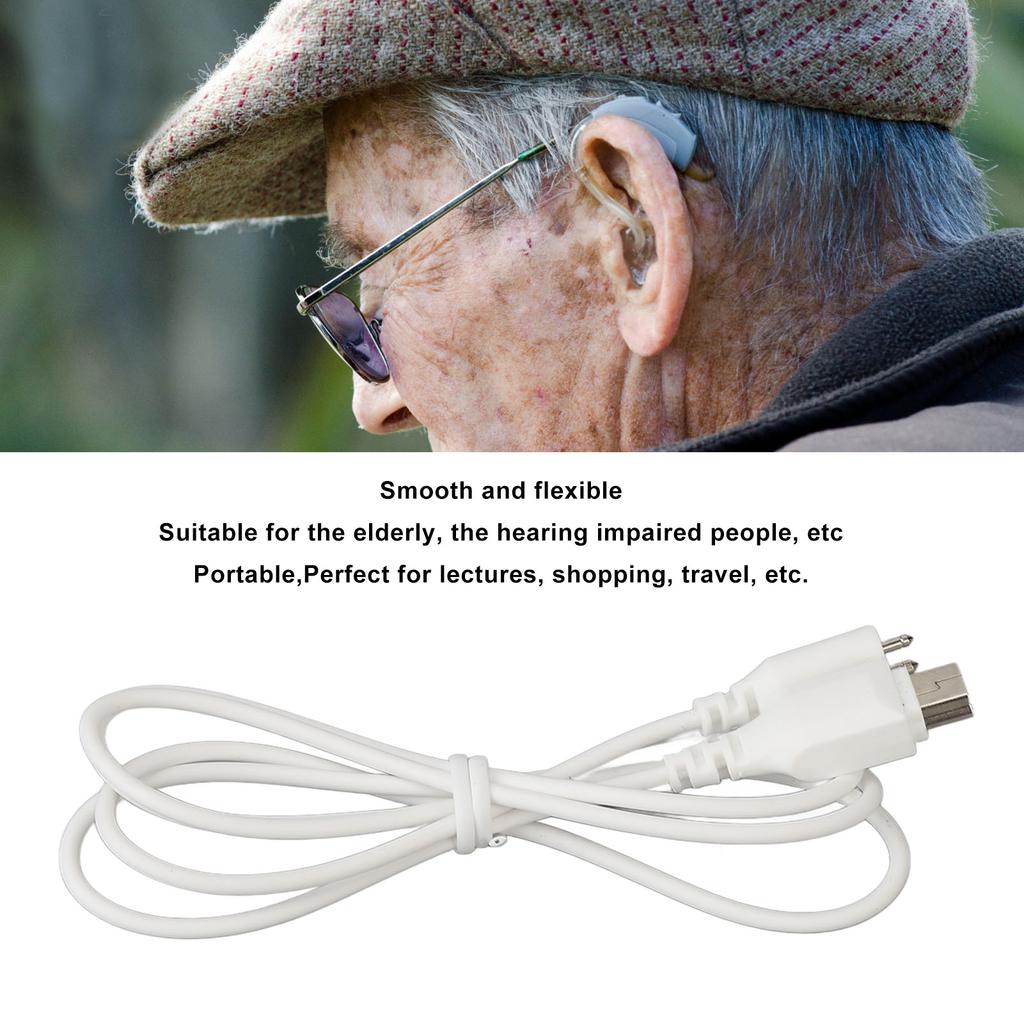 2 Pin Hearing Device Receiver Wire Cable Sound Amplifier Cord Accessory for Siemens Hearing Device