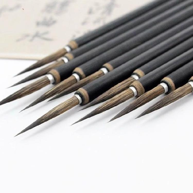 3Pcs Chinese Calligraphy Brush Sumi Drawing Brushes for Beginner Chinese Calligraphy Practice Inks Painting Sketching